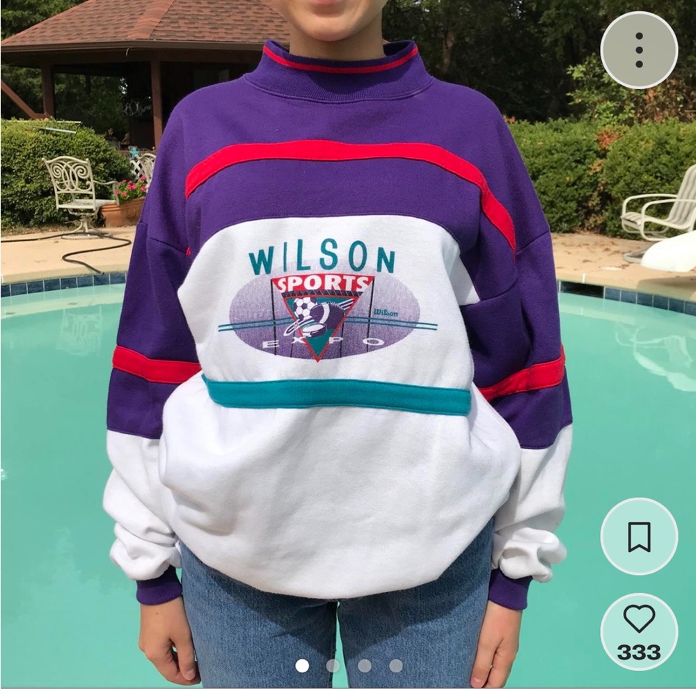 90s Wilson Sports Expo varsity sweater